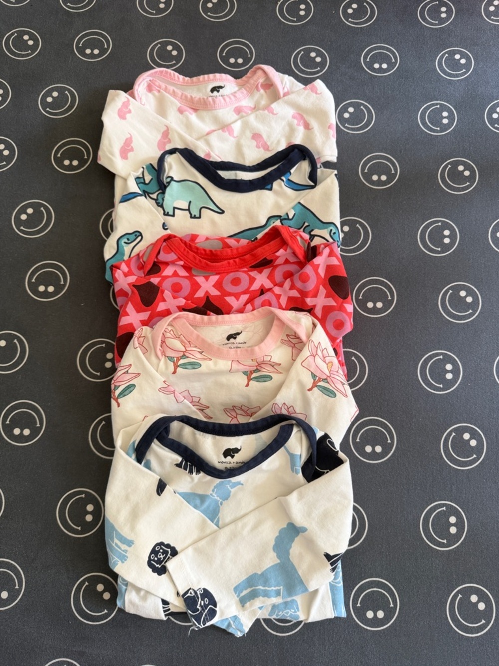 monica + andy Baby Long-Sleeve Onesie Set